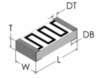 hvcv low vcr chip resistor dimensions